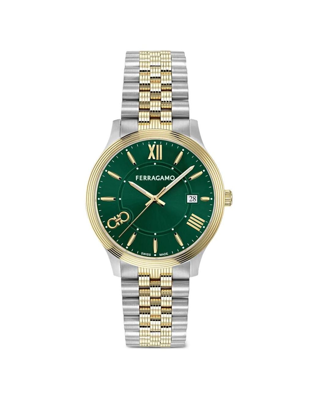 Ferragamo Green Montre Duo 40 Mm for men