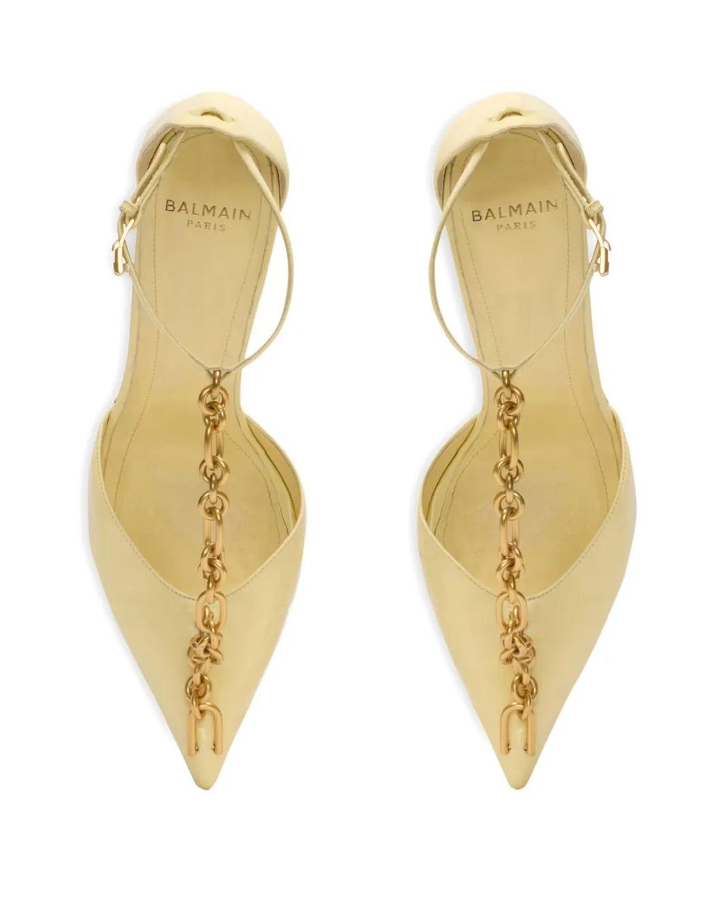 Balmain Metallic Sync Shiny Lambskin Stilettos