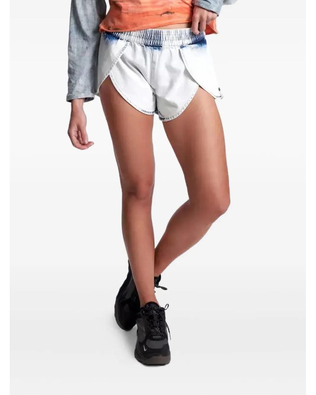 Short Brando Runner En Coton One Teaspoon en coloris White