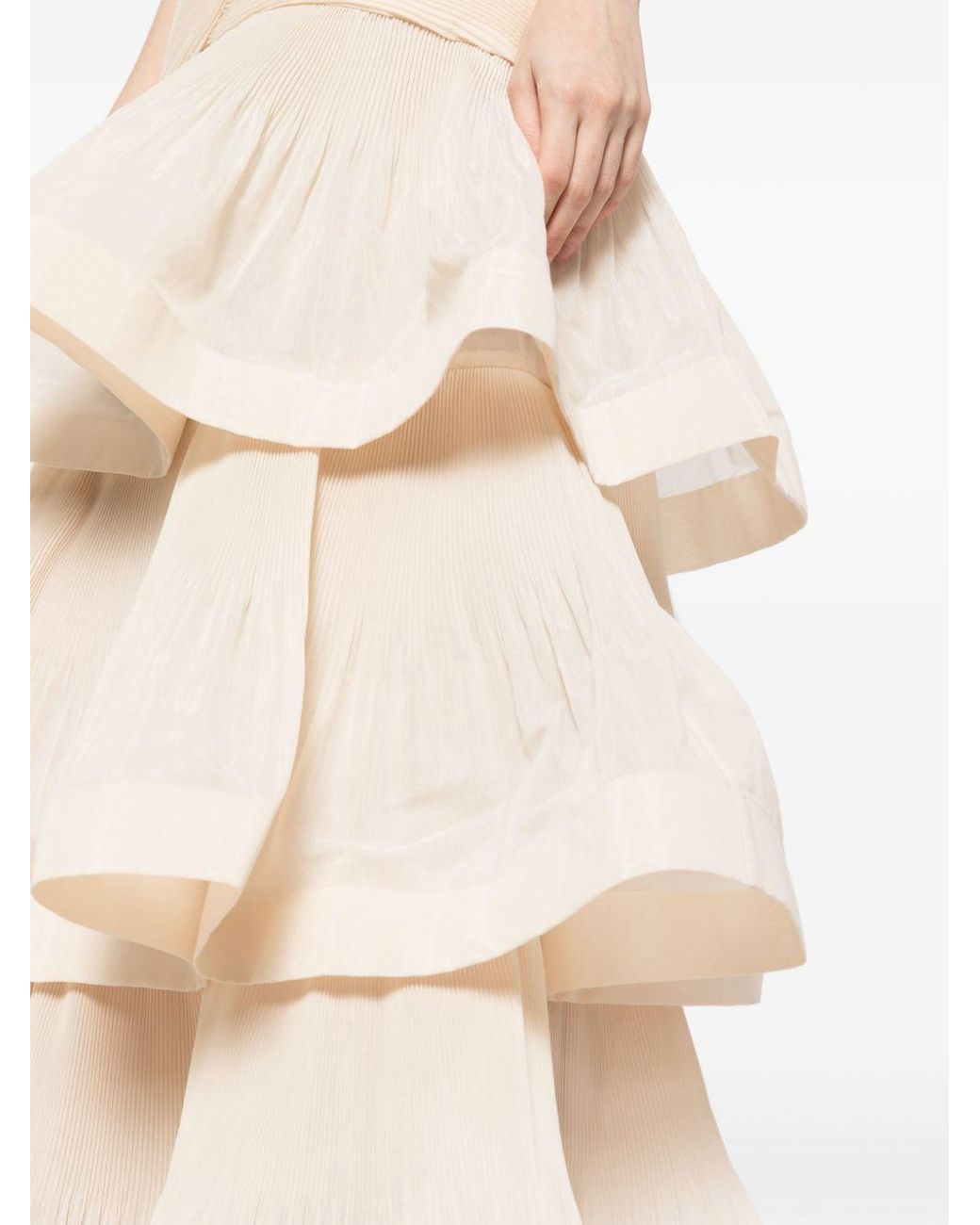 【Zimmermann】ILLUSTRATION TIERED SKIRT ティアード ニット ZIMMERMANN Illustration Maxi Skirt | Black | FARFETCH