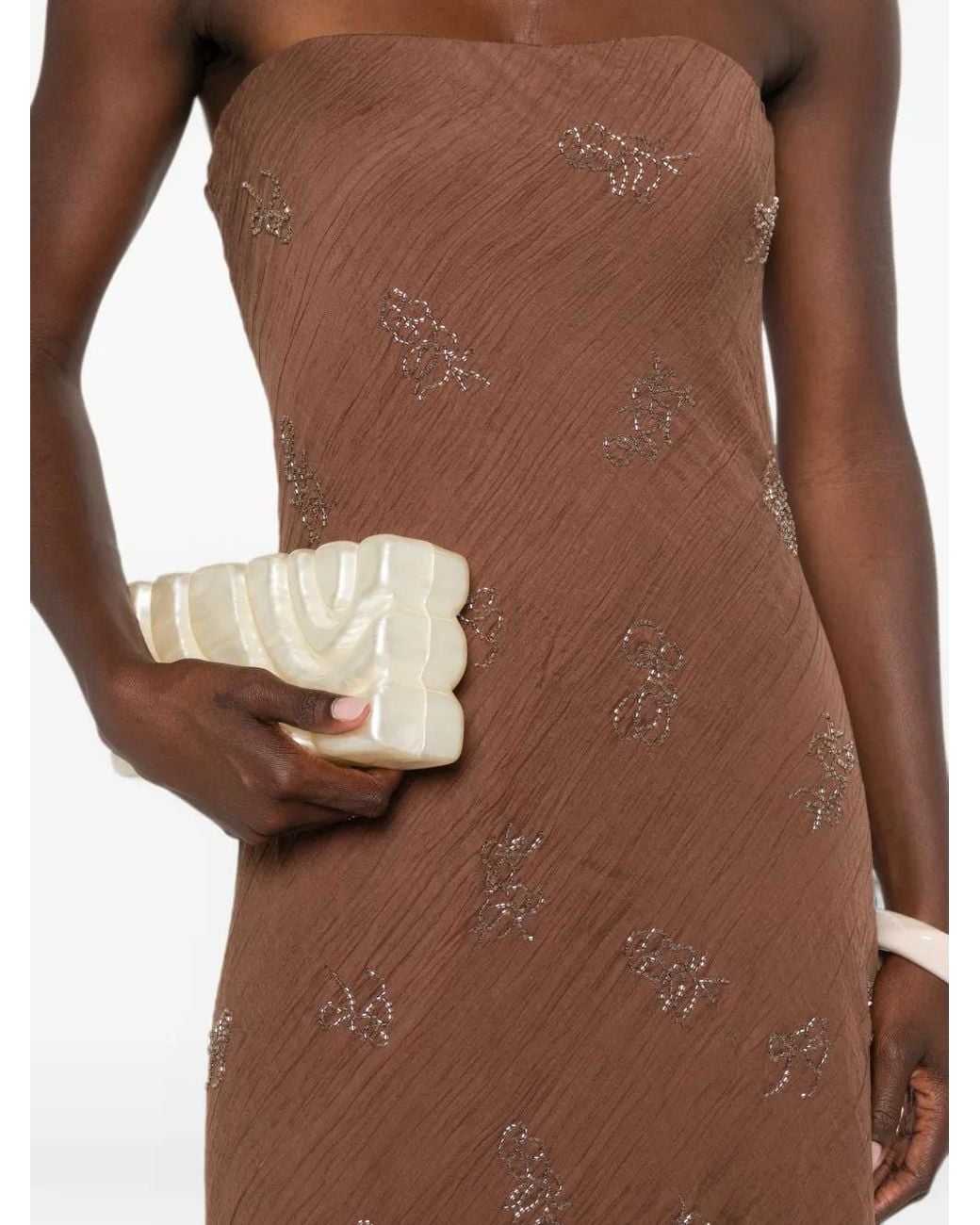 Staud Brown Cassie Maxi Dress