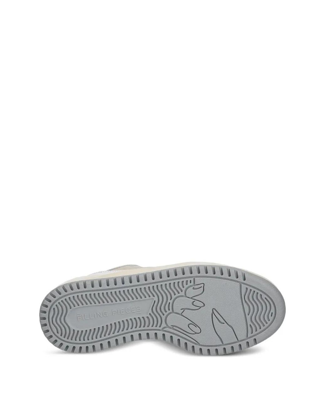 Filling Pieces White Avenue Pixie Perforated Leather Panel Sneakers