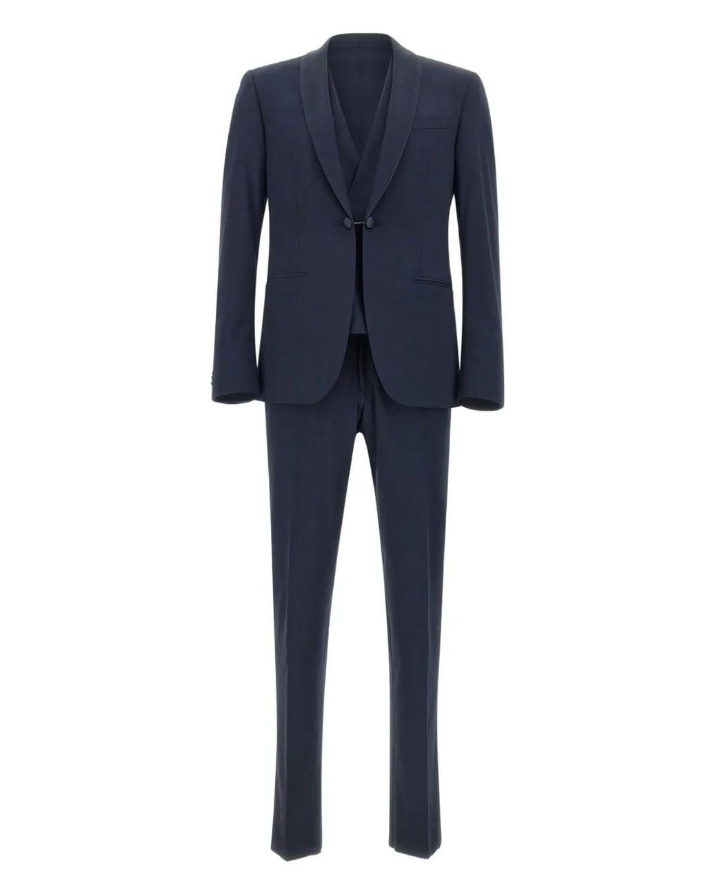 Corneliani Blue Single-Breasted Suit for men