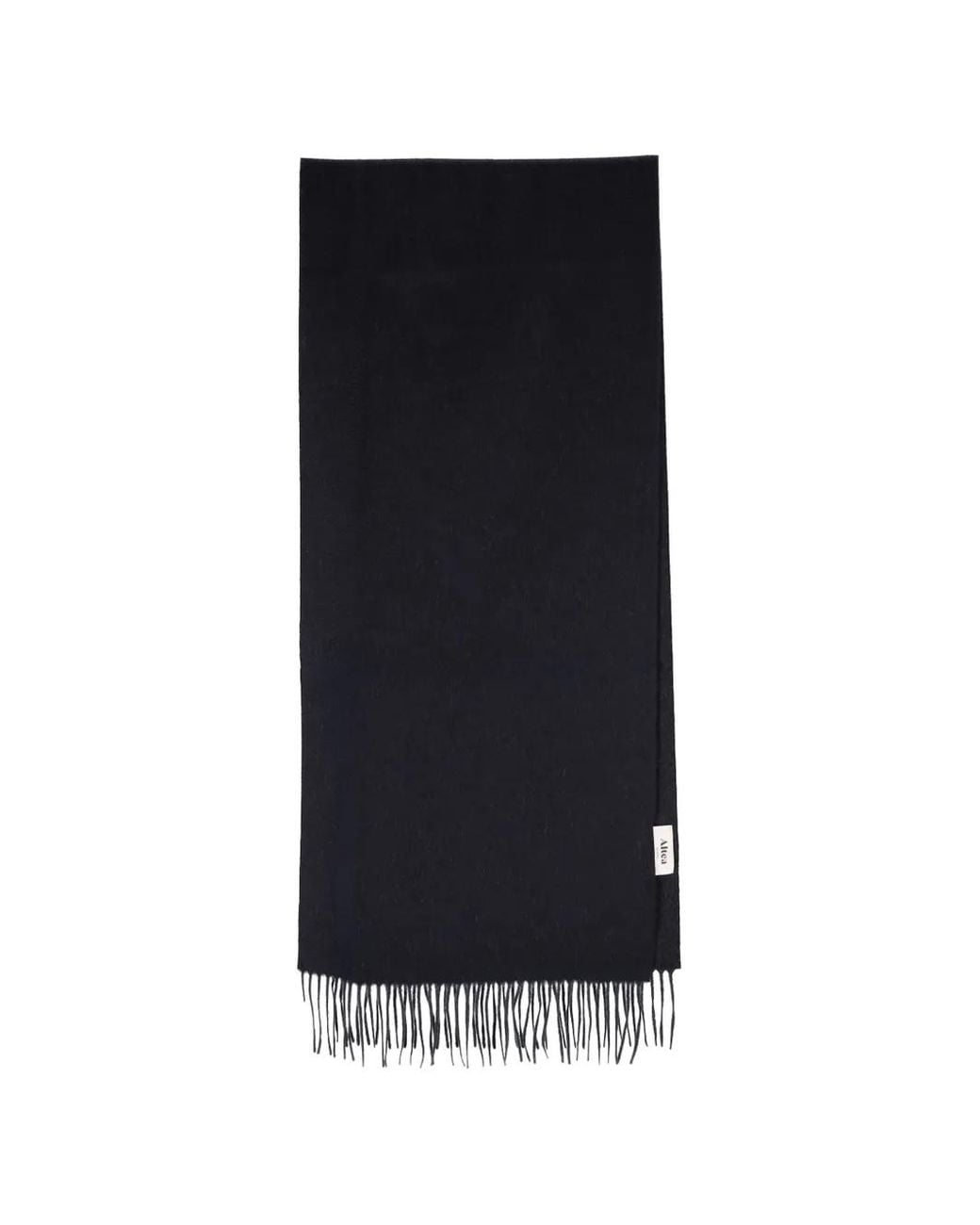 Altea Black Fringed Cashmere Scarf for men