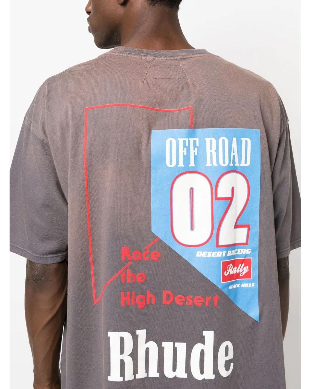 Rhude Purple T-shirt With Print for men