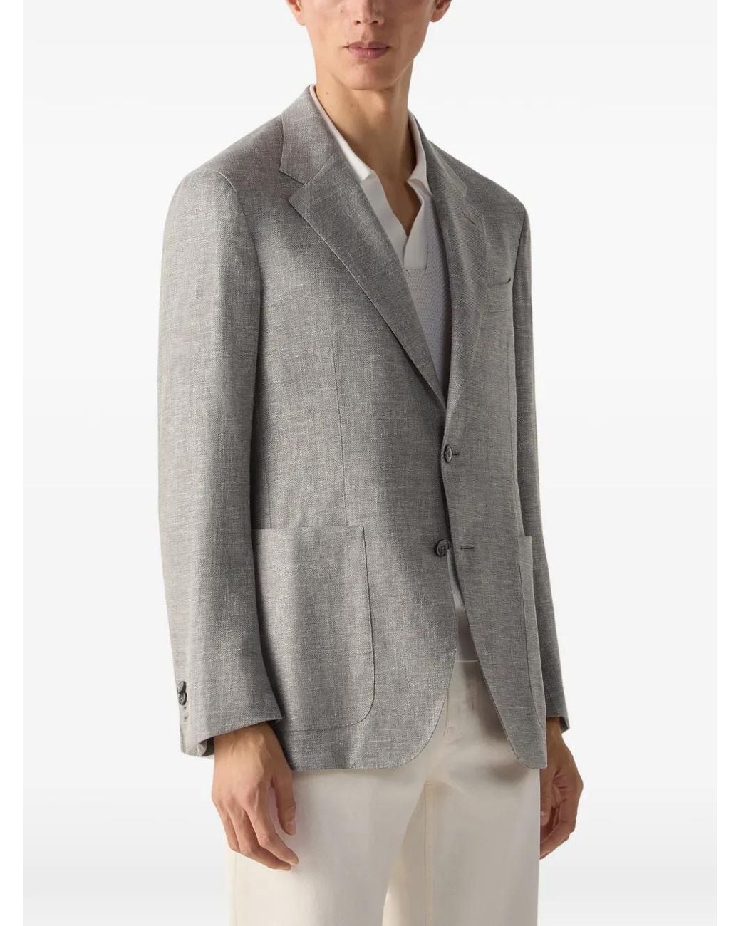Zegna Gray Crossover Jacket for men