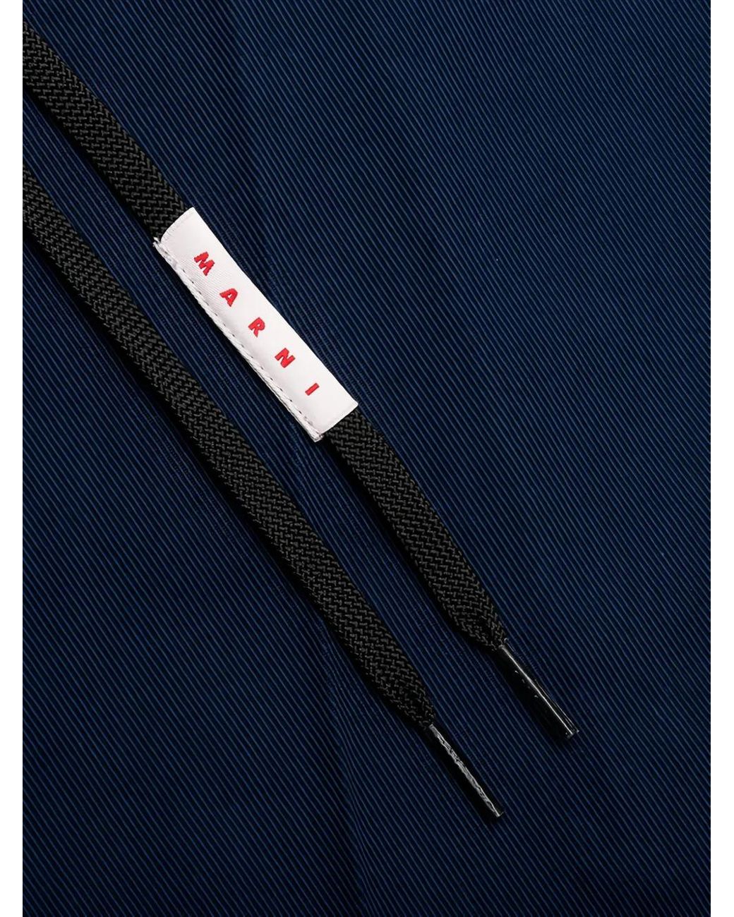 Marni Blue Drawstring Trousers for men