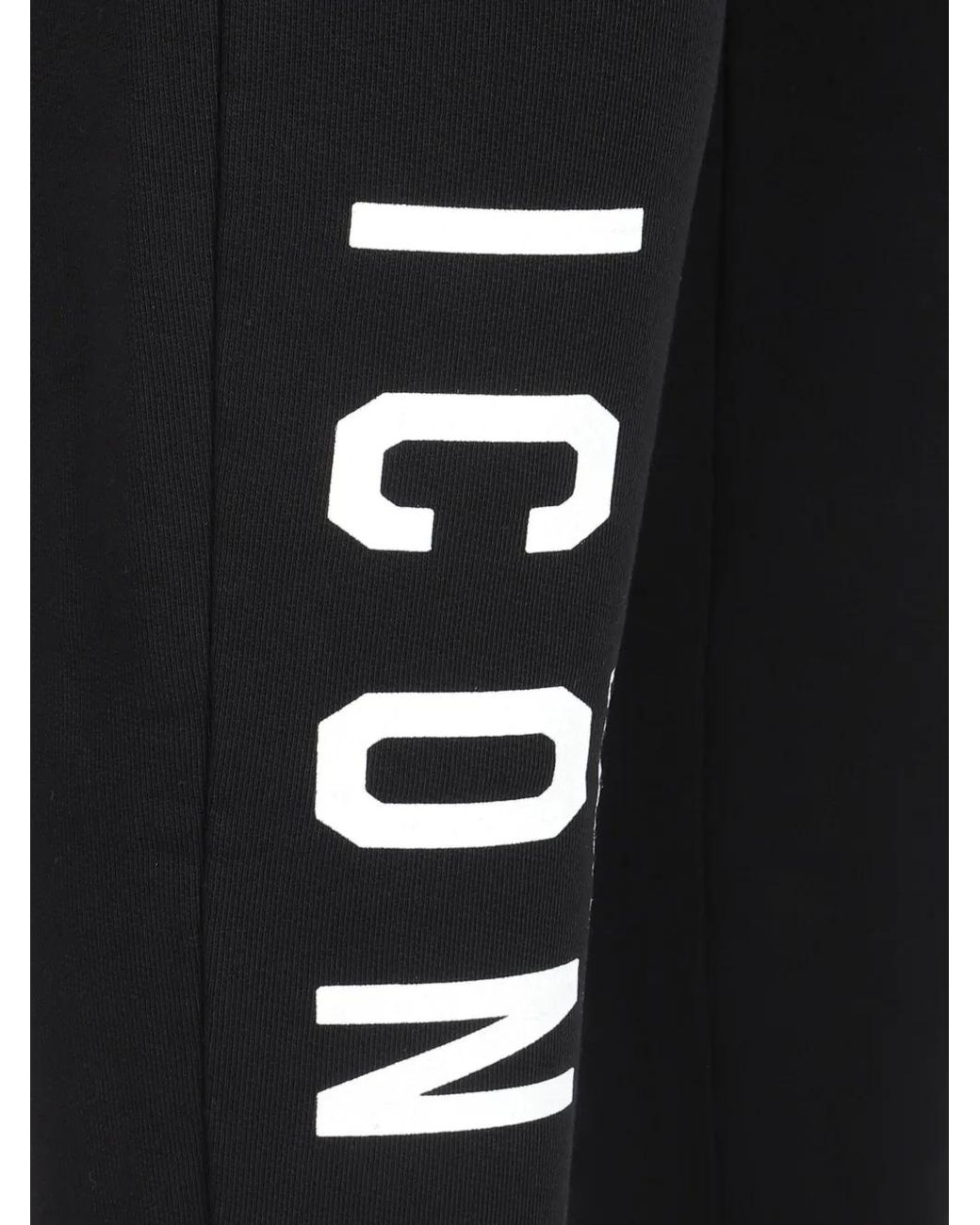 DSquared² Black Icon Track Pants for men