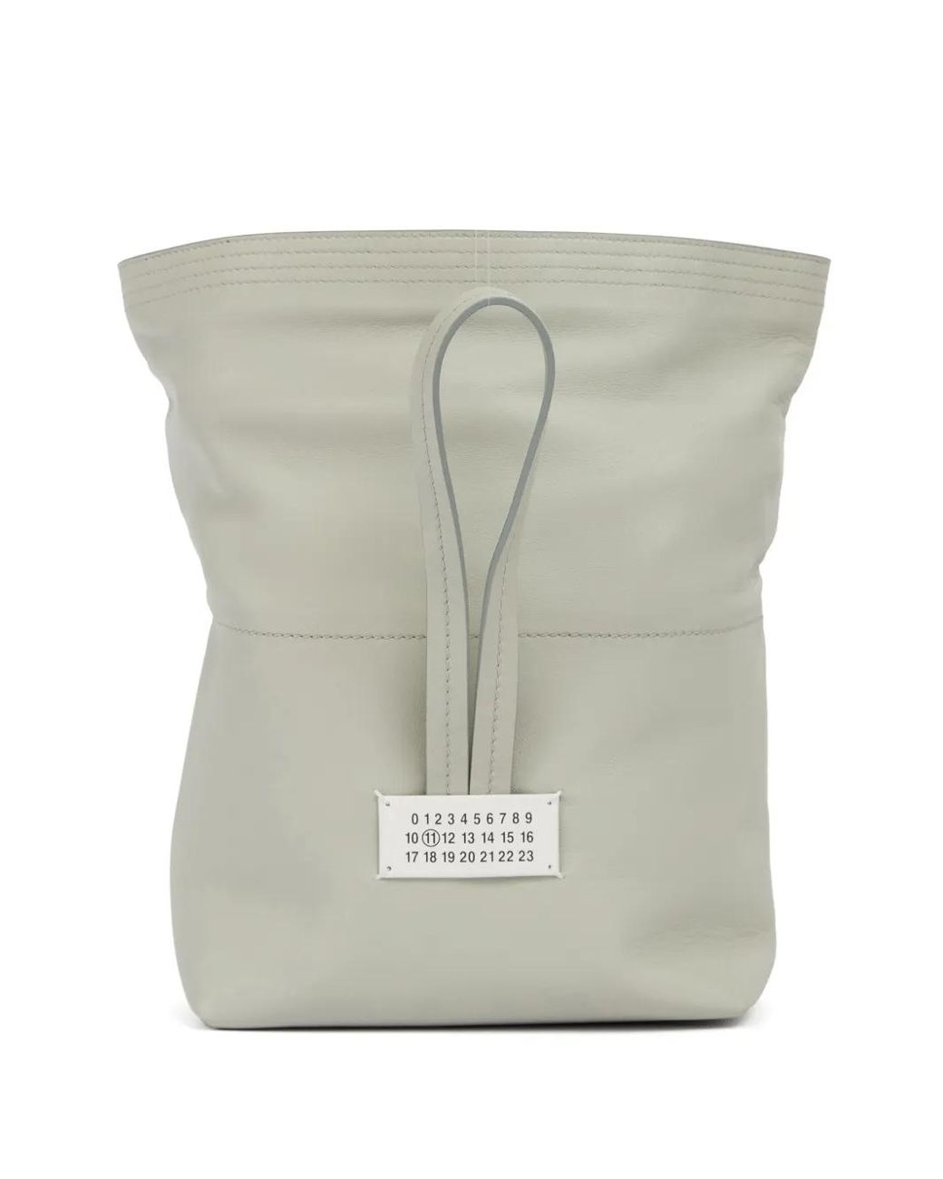 Maison Margiela White Paper Leather Clutch Bag