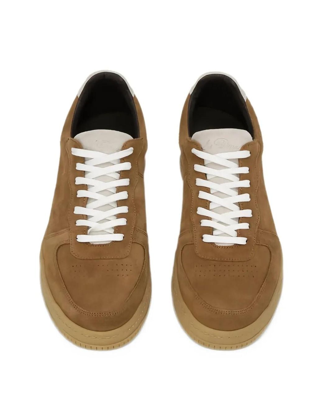 Les Deux Brown Suede Panelled Sneakers for men
