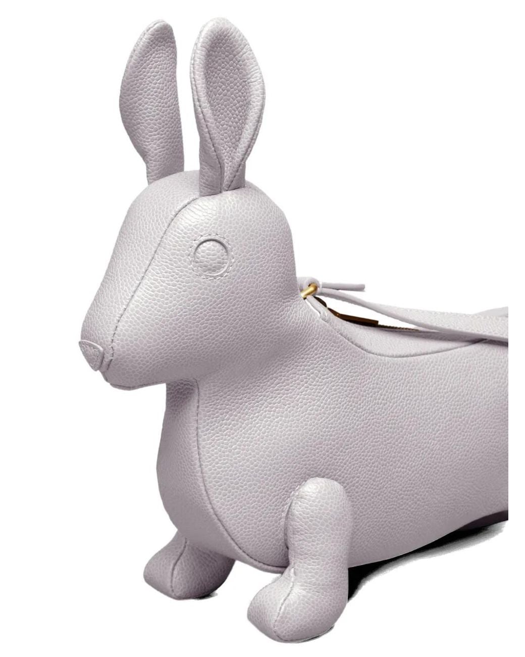 Thom Browne Gray Baby Rabbit Bag
