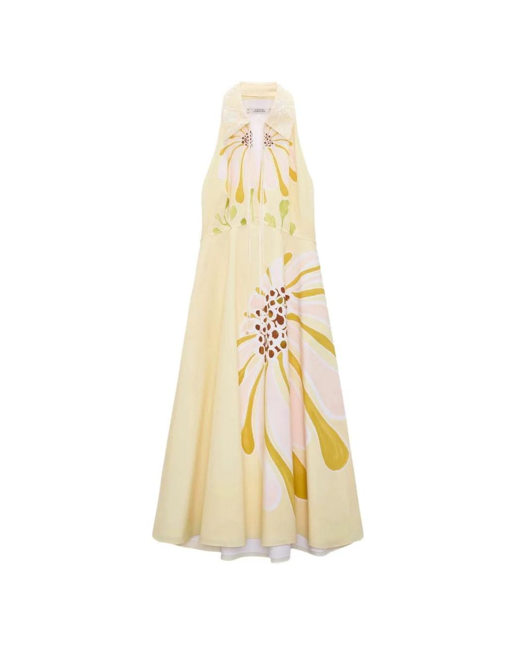 Dorothee Schumacher Metallic Robe Mi-Longue À Fleurs