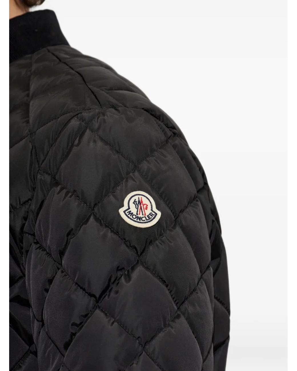 Moncler Black Eclal Diamond-Quilted Jacket for men