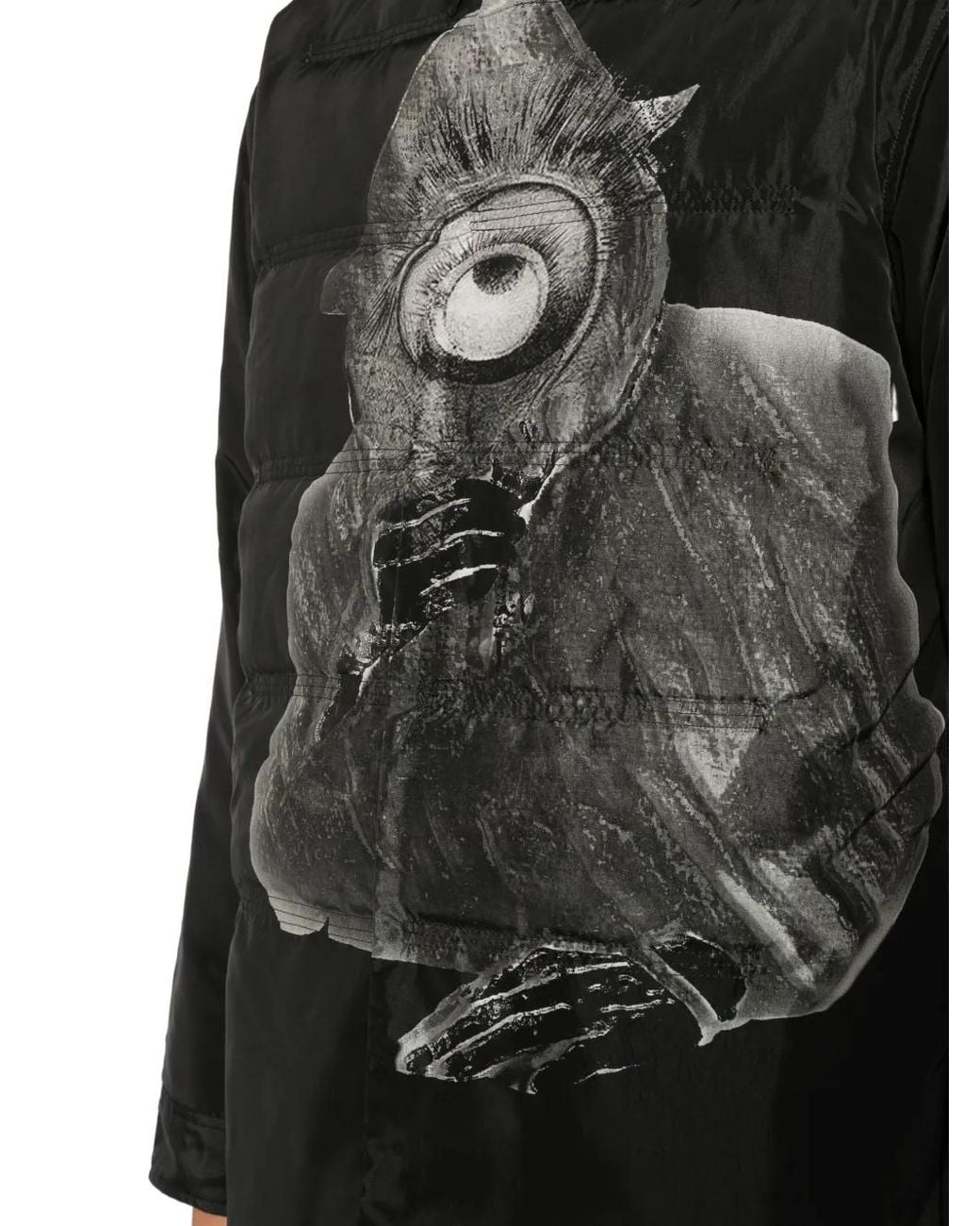 Yohji Yamamoto Black Padded Shirt for men