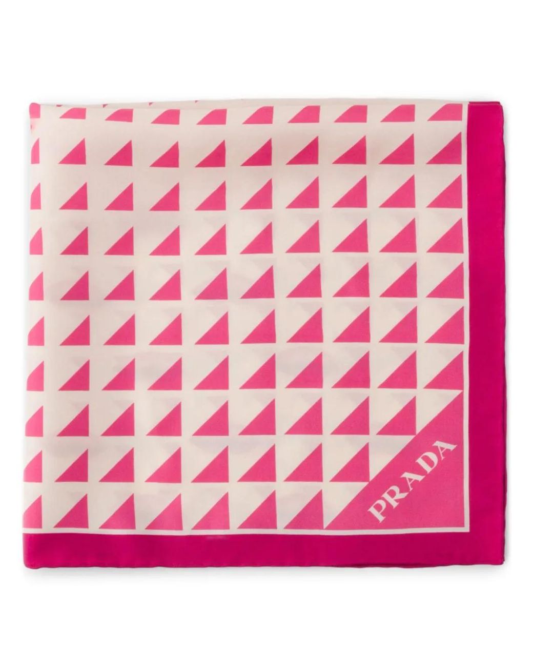 Prada Pink Silk Scarf