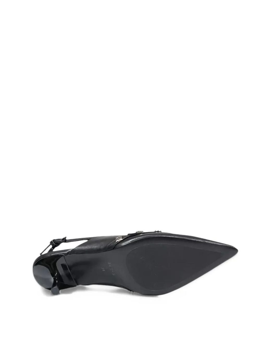 Guess White Yanai Embellished Slingback Pumps