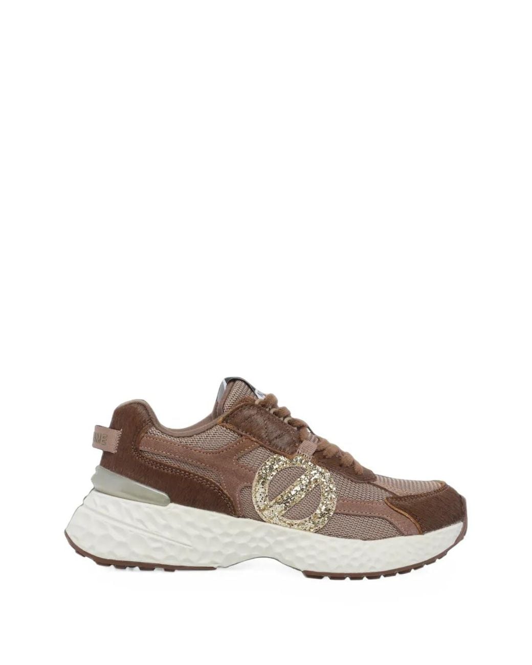 No Name Brown Baskets Carter 2.0 À Logo Pailleté