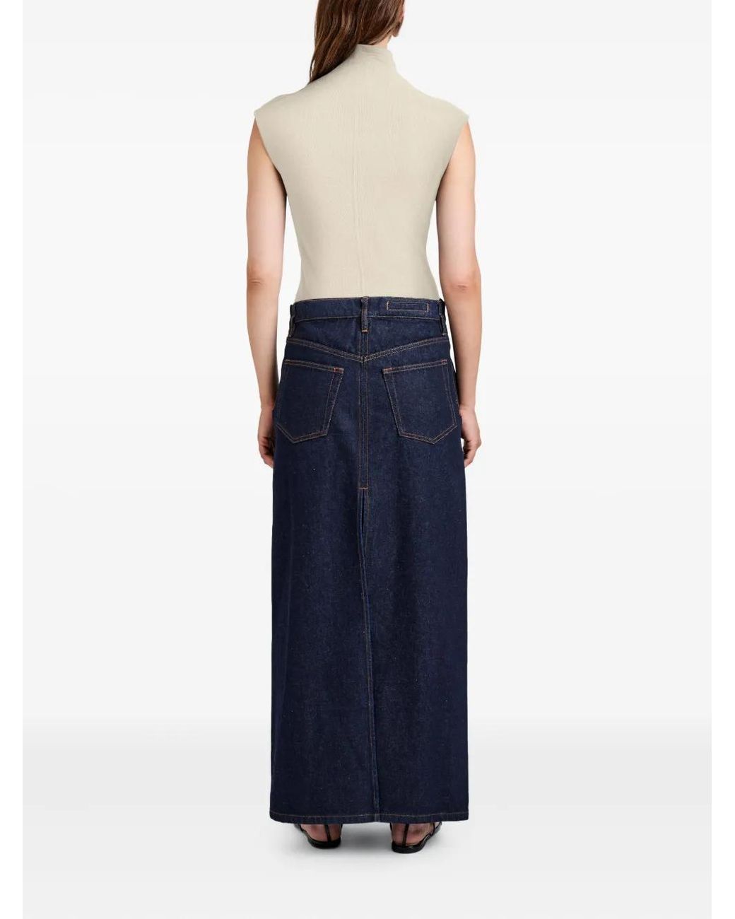 Proenza Schouler Natural Zane Brushed Rib Top