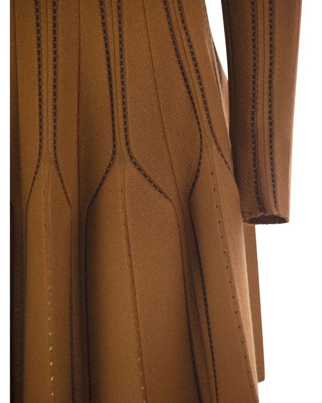 Elisabetta Franchi Brown Origami Mini Dress