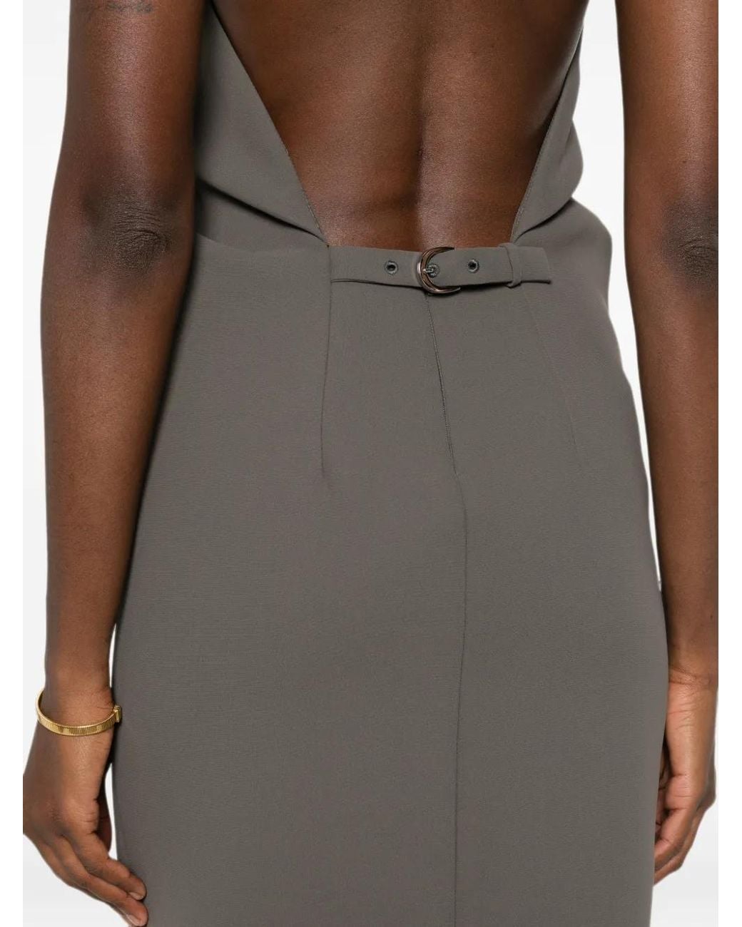Khaite Brown Roxanne Dress