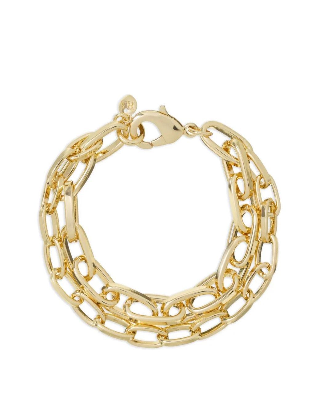 Roxanne Assoulin Metallic Paperclip Double Bracelet