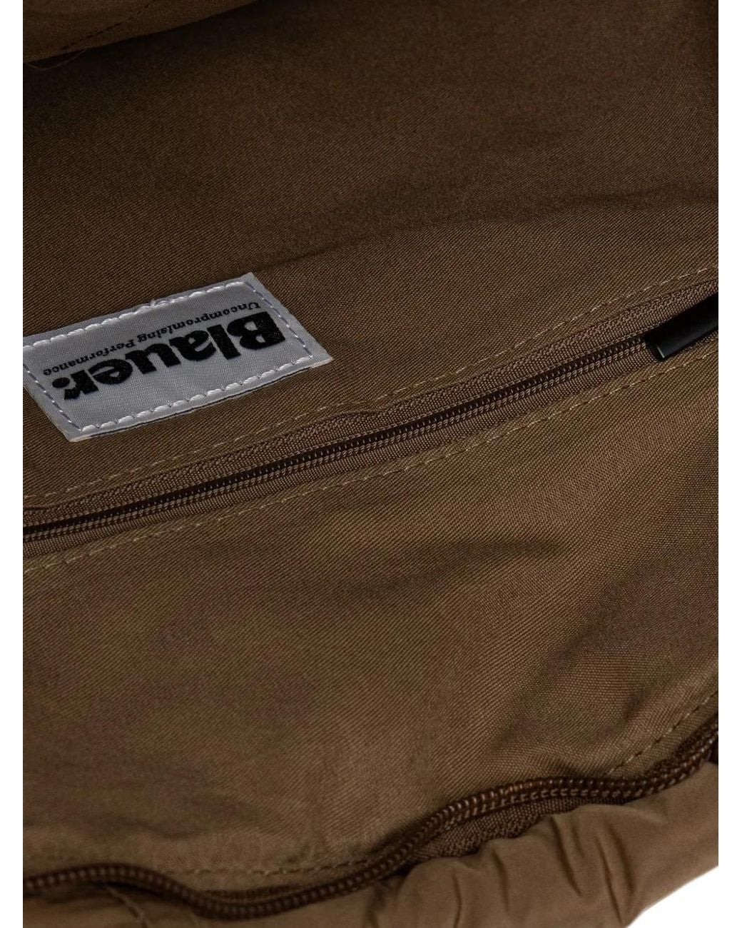 Blauer Brown Quilted Logo-Patch Tote Bag