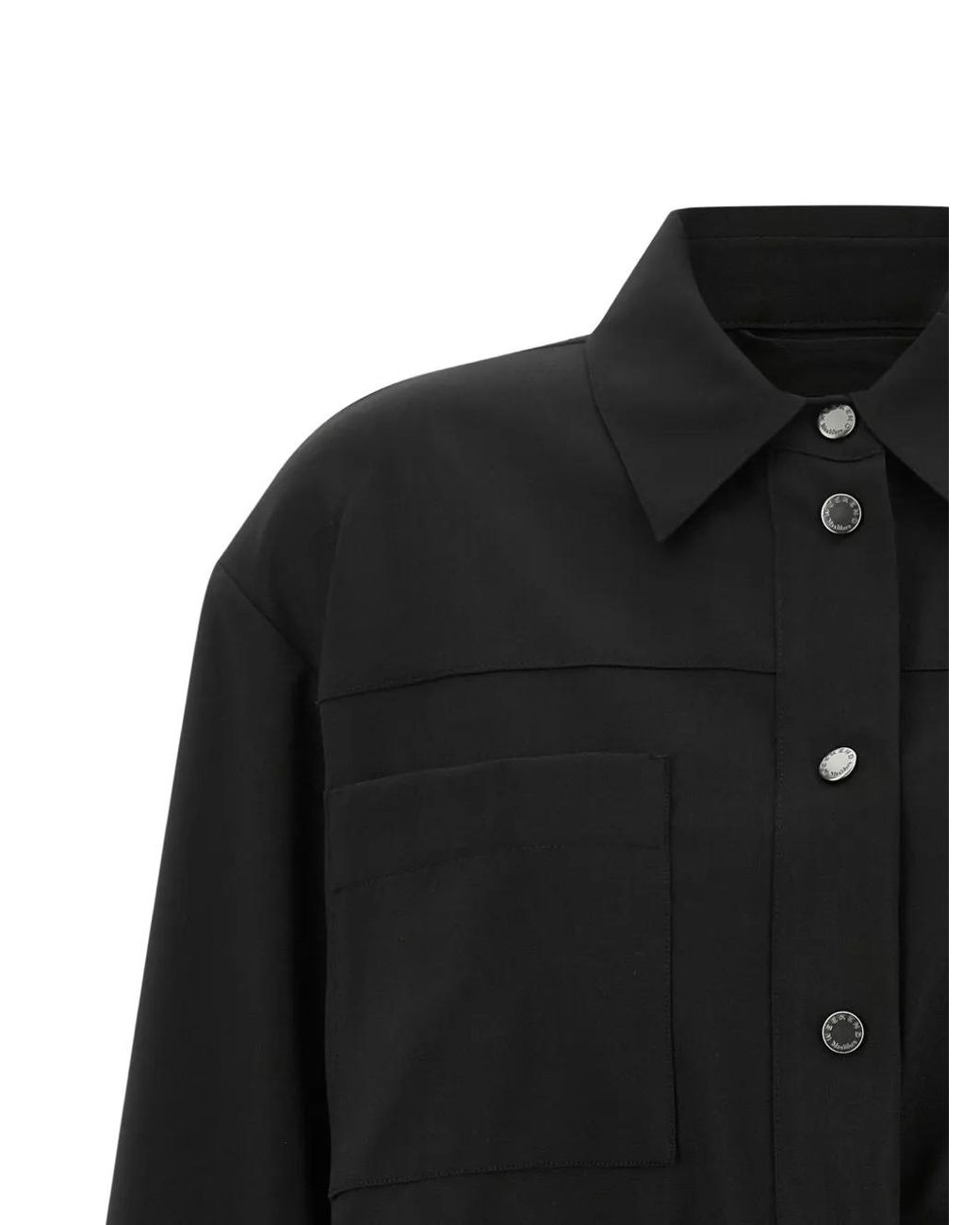 Weekend by Maxmara Black Elasticated Cropped Jacket