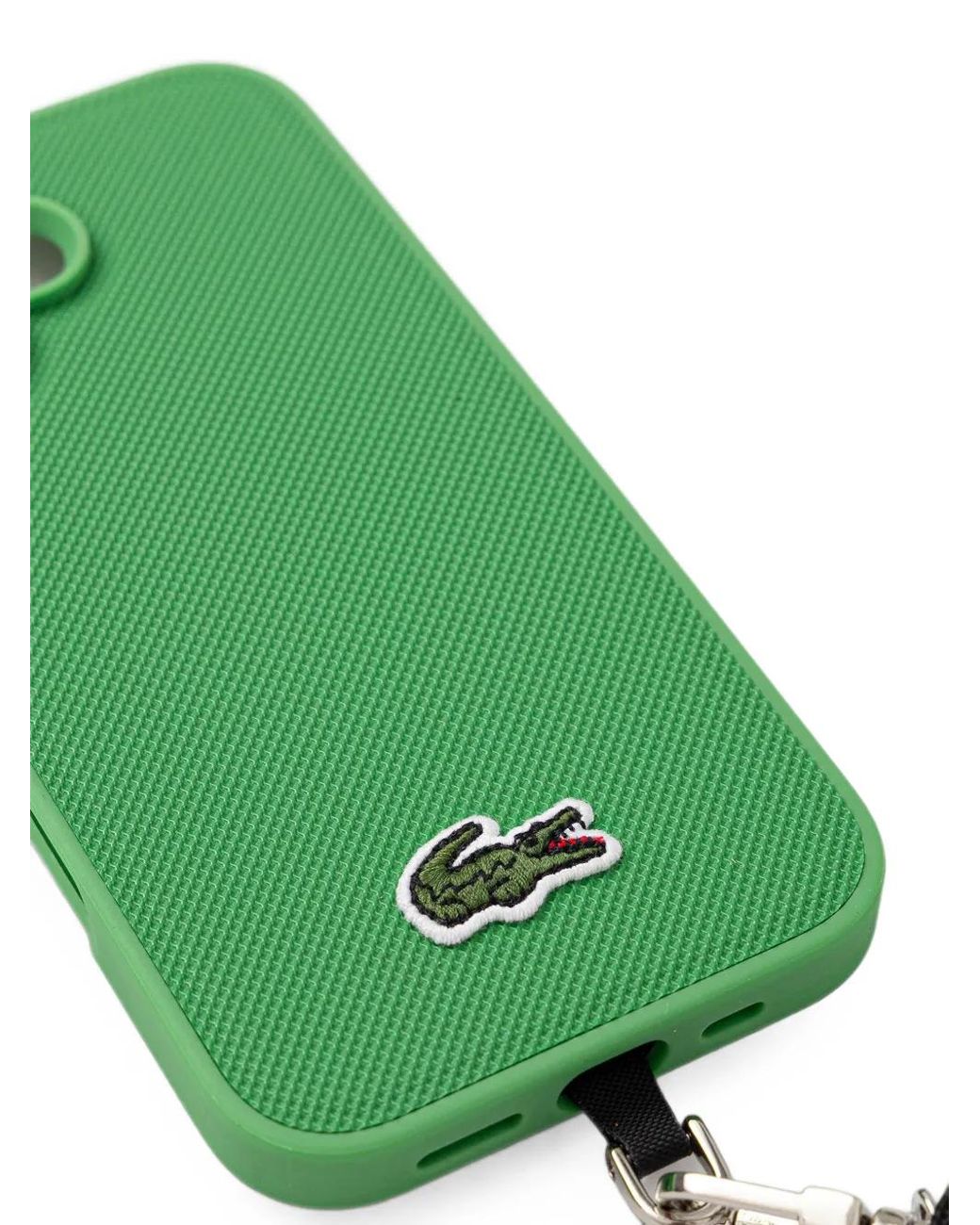 Lacoste Green Textured Iphone 16 Case
