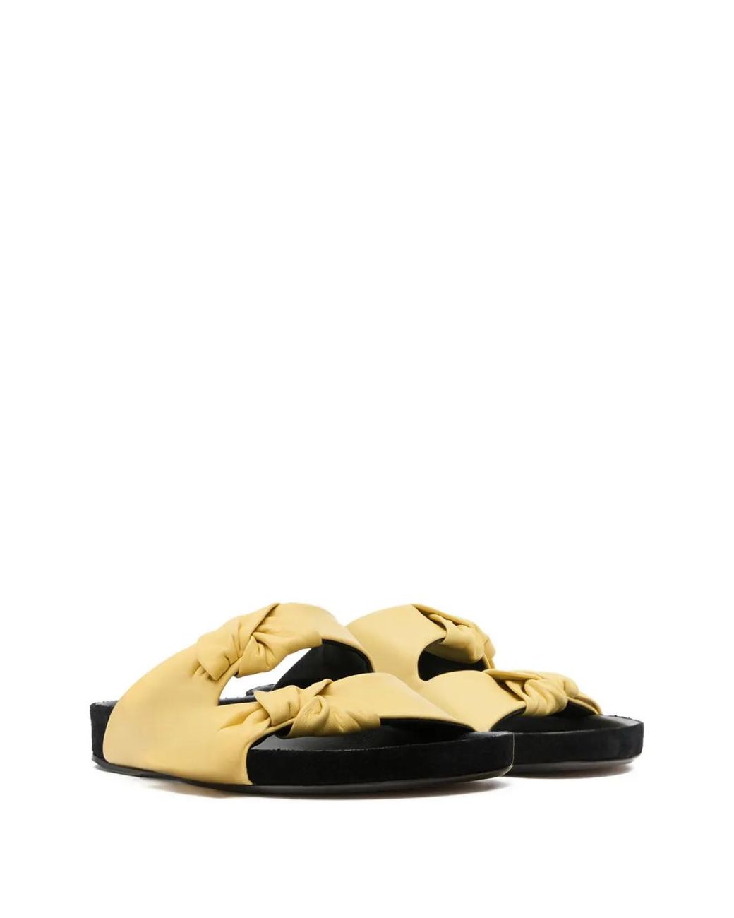Isabel Marant Metallic Lennyo Bow-Embellished Sandals