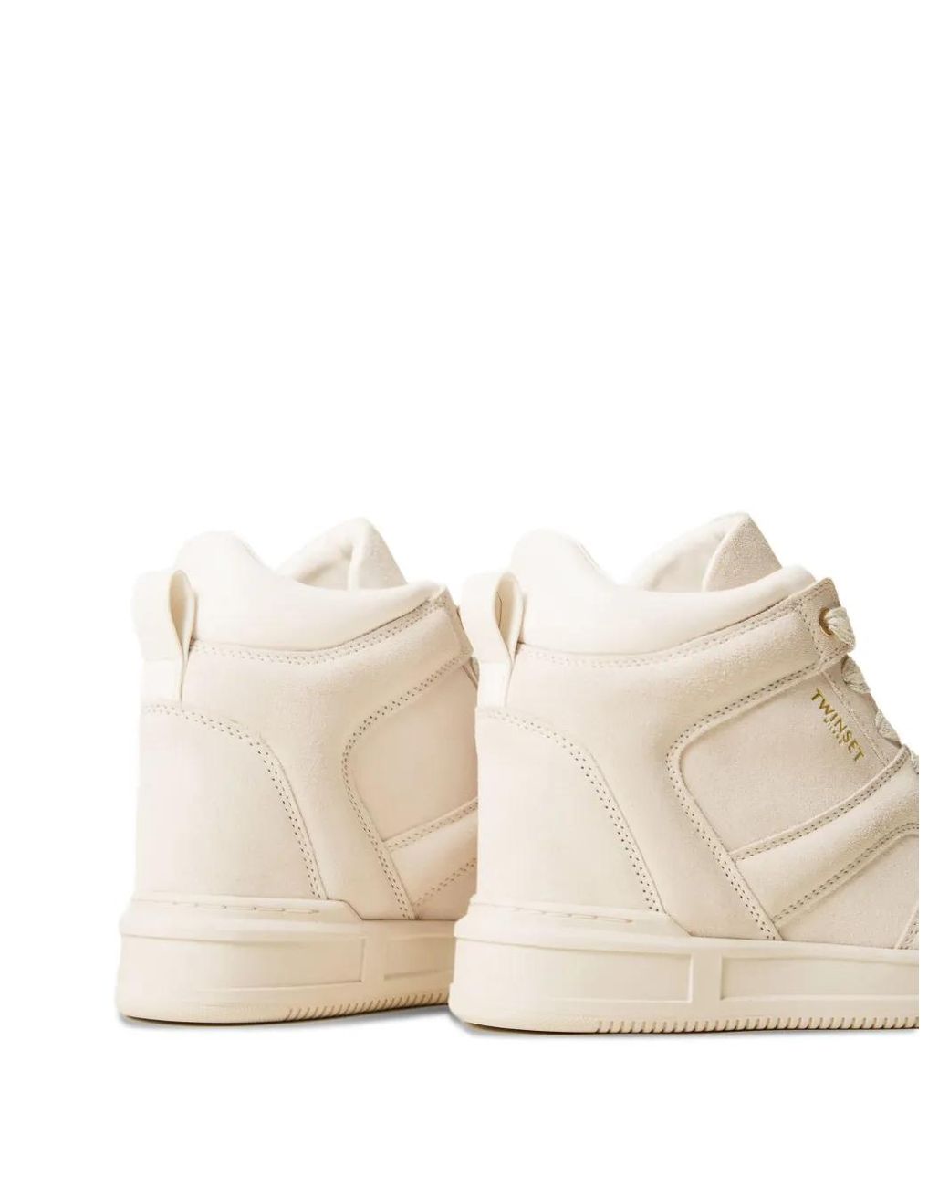 Twinset Natural Suede Sneakers