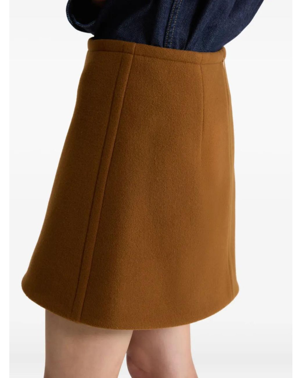 Patou Wollen Mini-Rok in het Brown