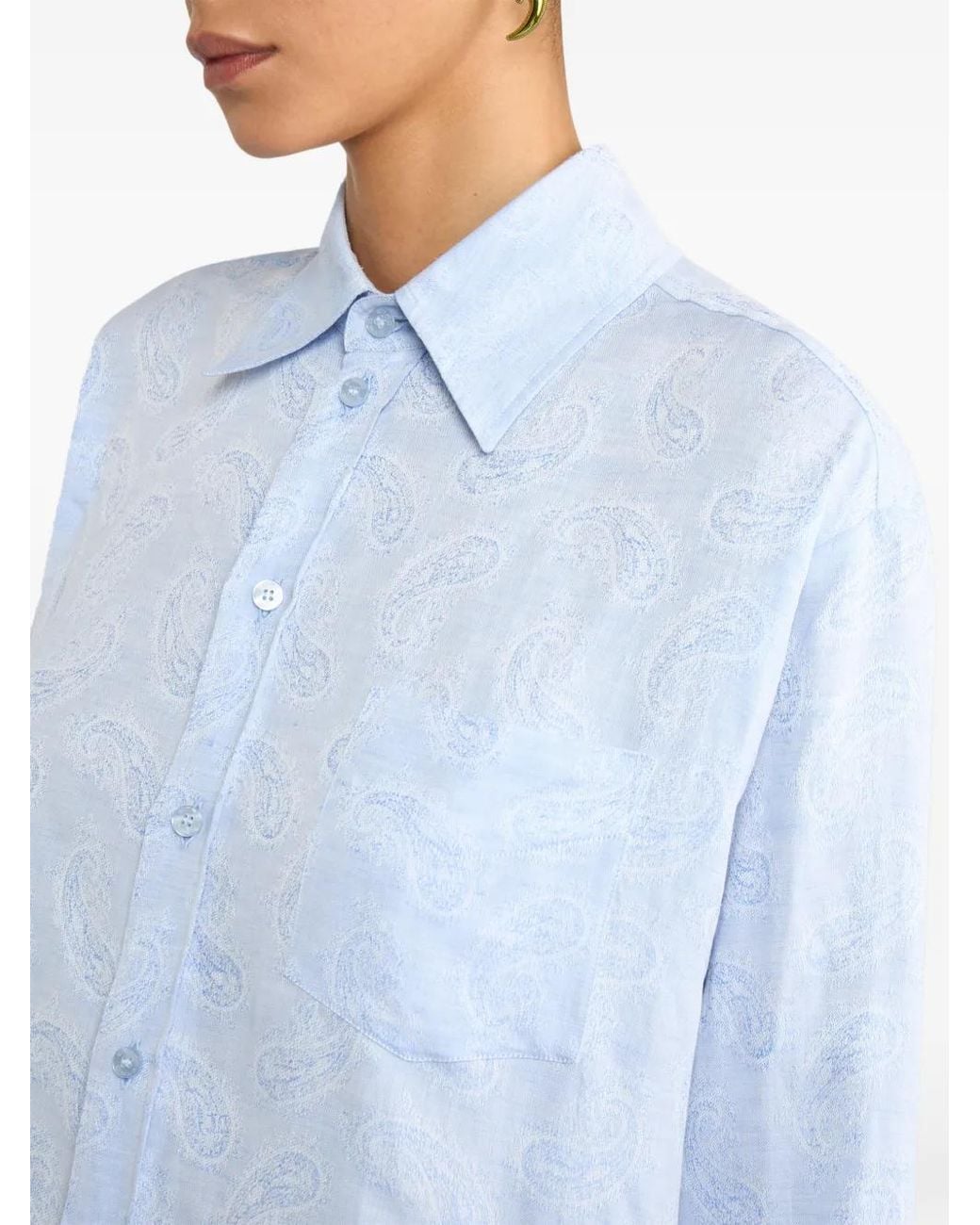 Etro Blue Regular Shirt