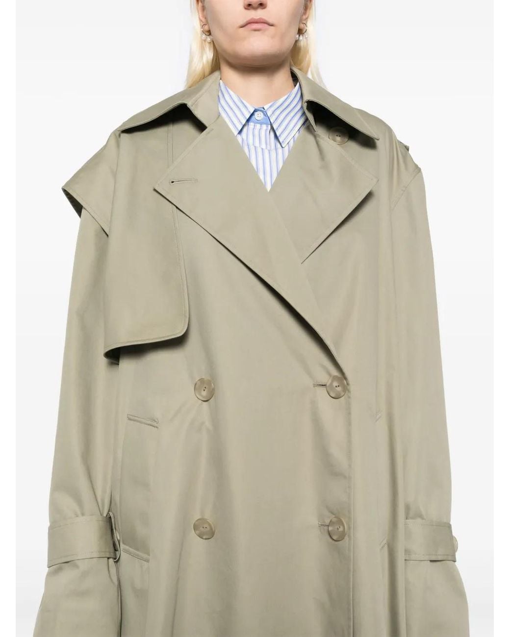 Christopher Esber Natural Loren Coat