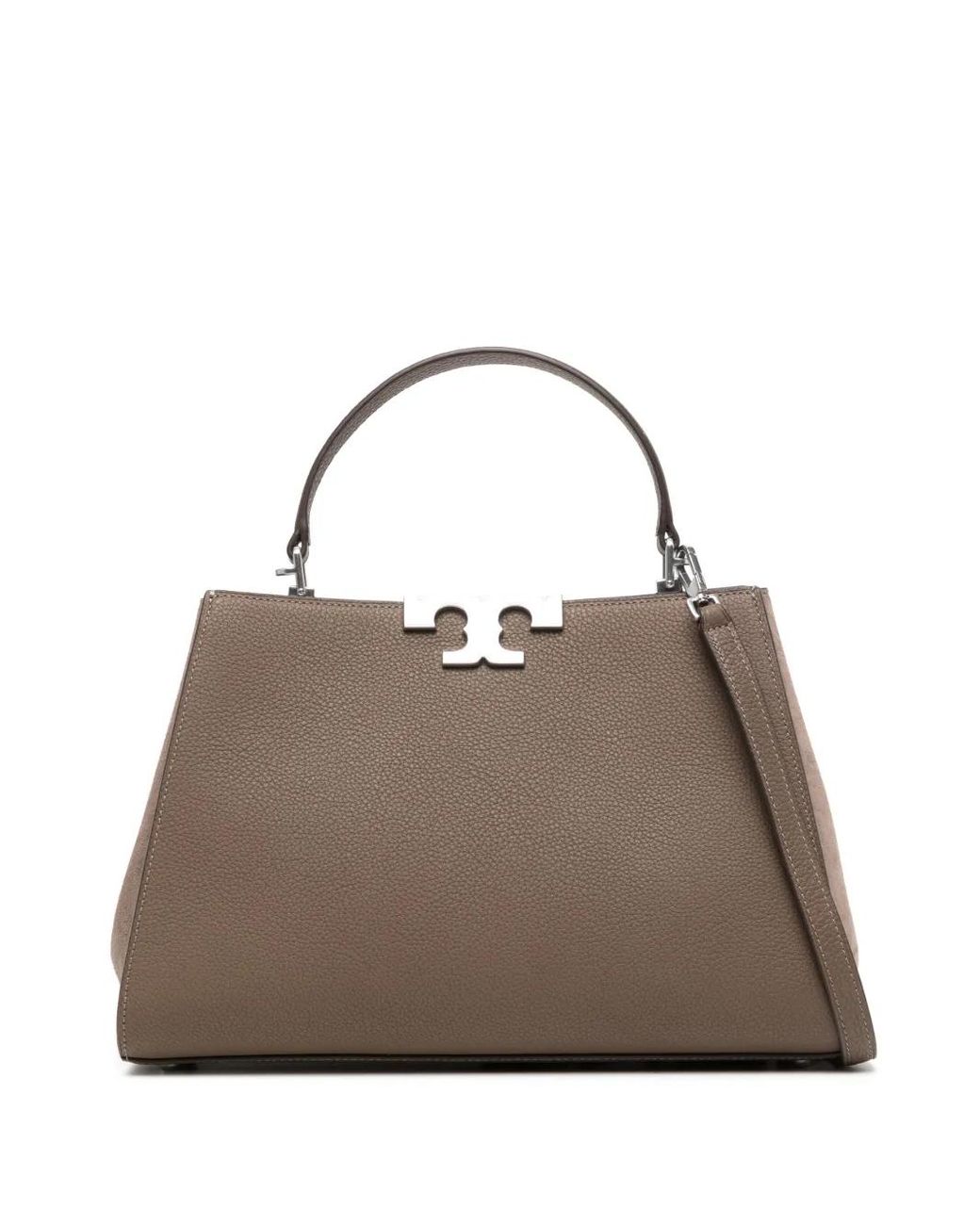 Tory Burch Brown Eleanor Pebbled Satchel