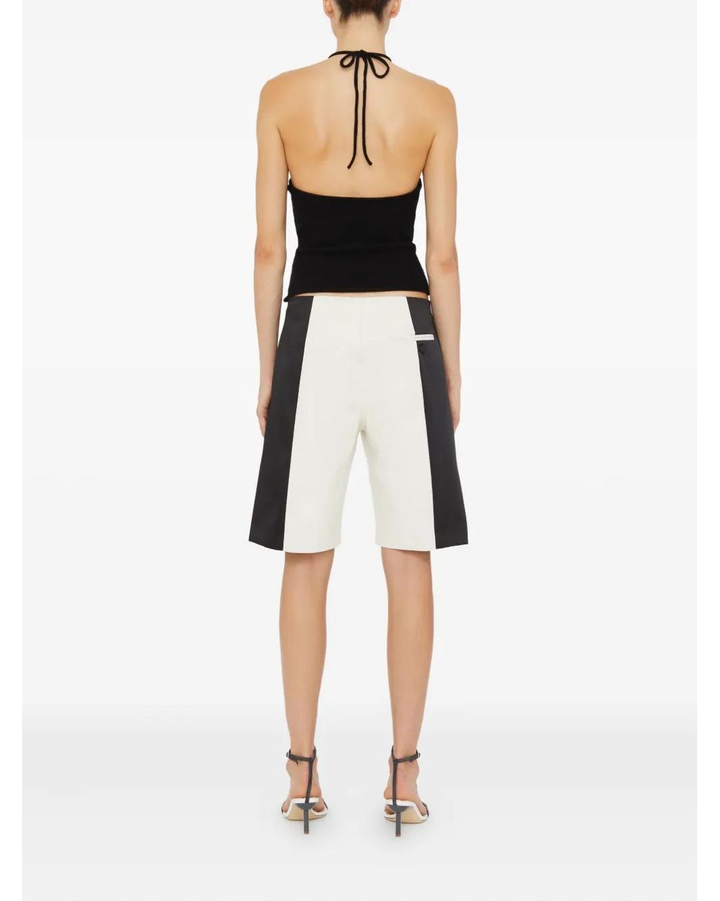 Christopher Esber Black Halter-Neck Cashmere Top