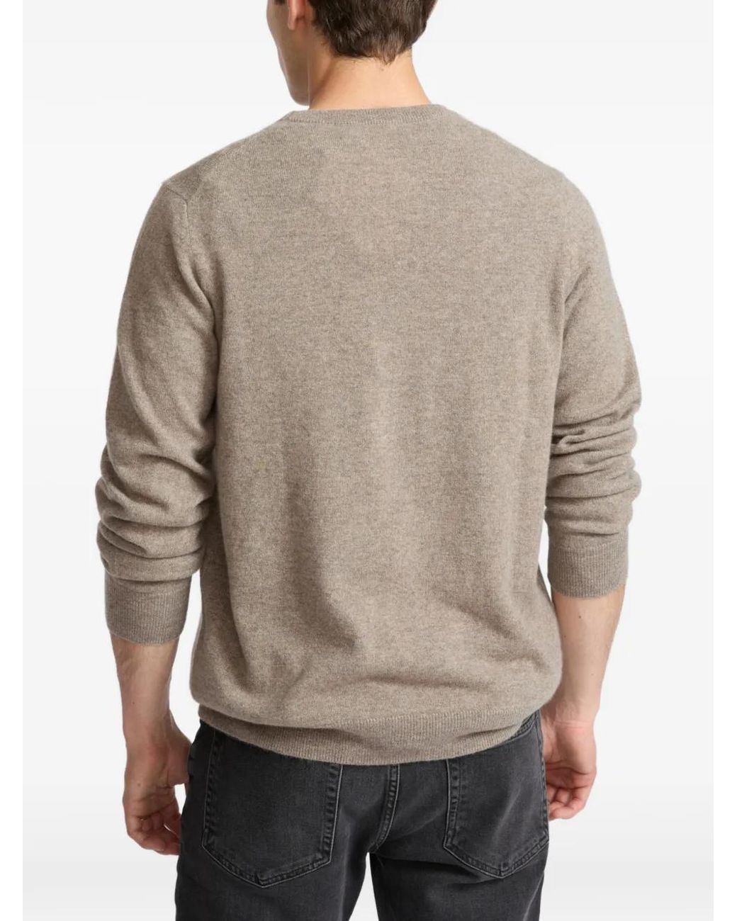 Yves Salomon White Pull En Cachemire À Col Rond for men