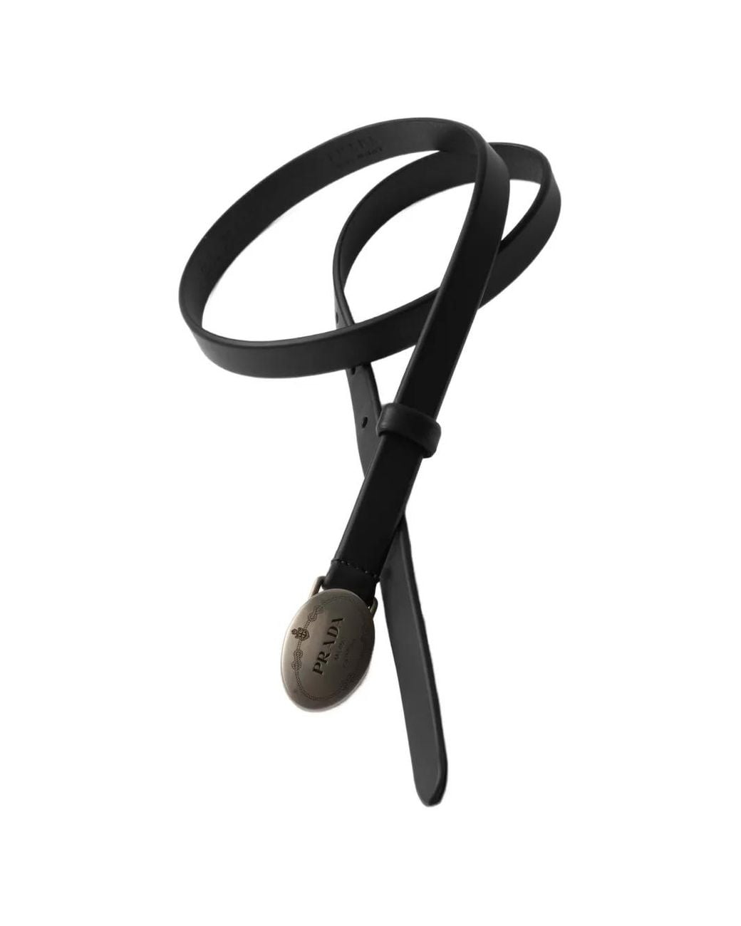 Prada Black Leather Belt