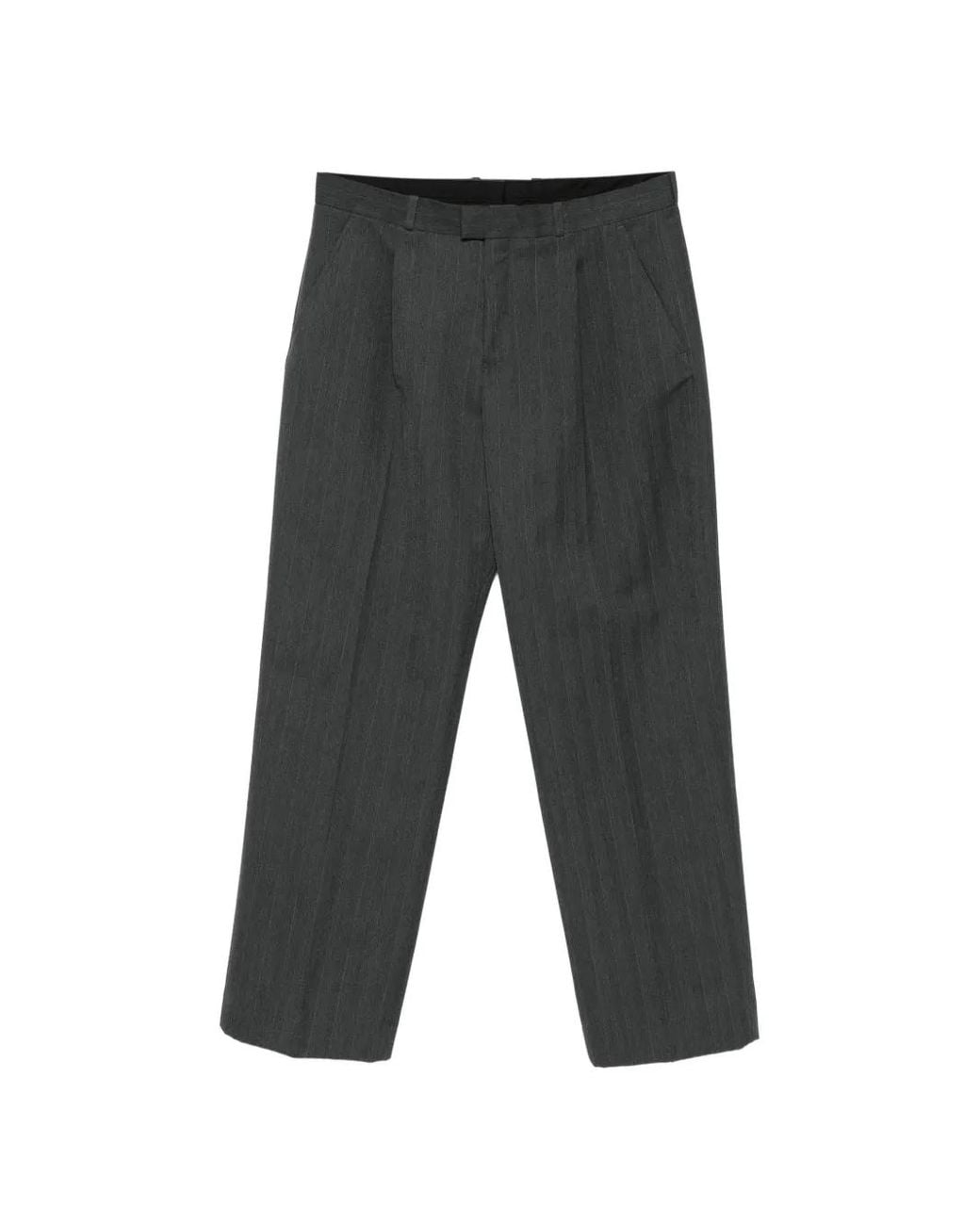 Our Legacy Gray Slack Pinstripe Trousers for men