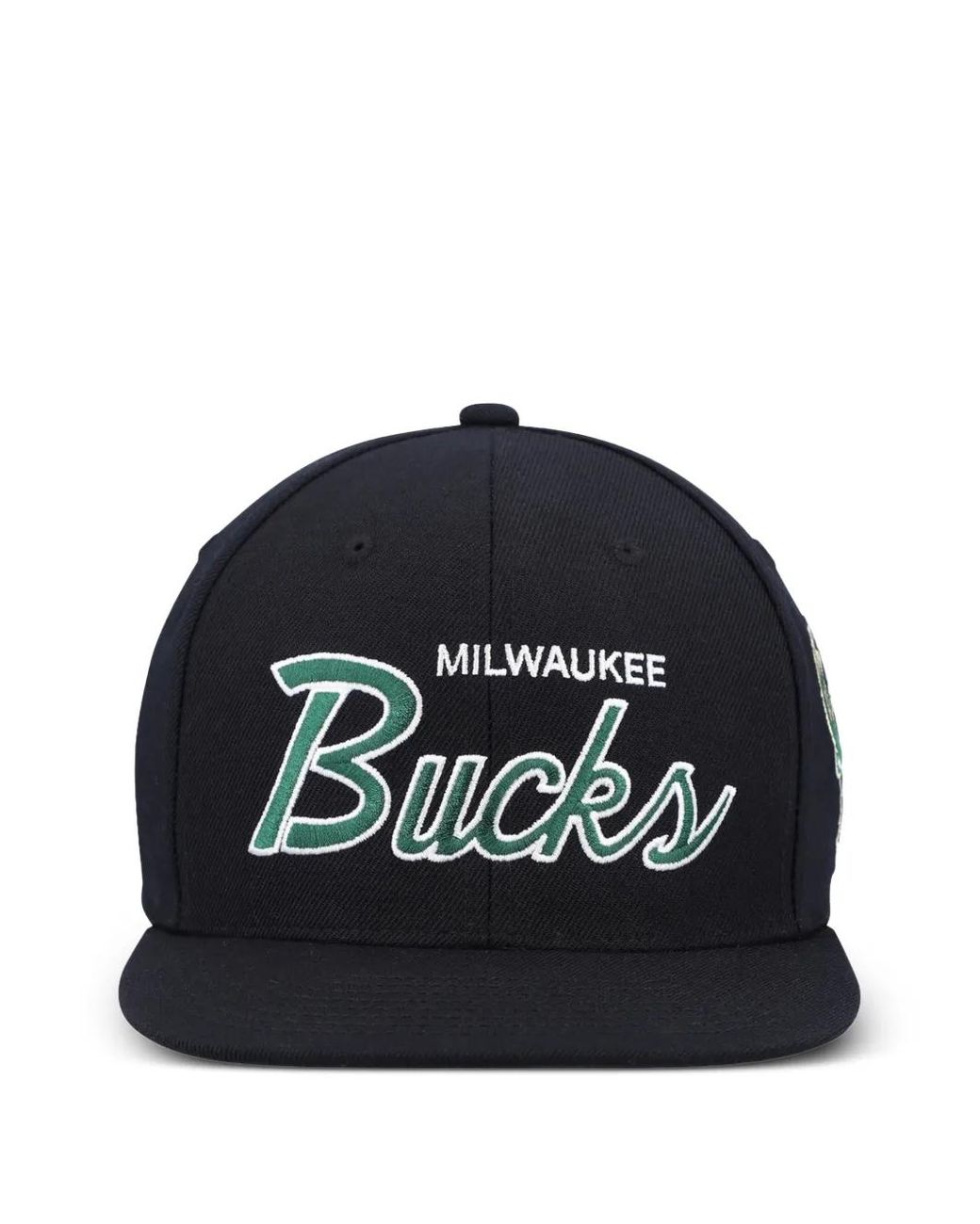 Mitchell & Ness Milwaukee Bucks Team Script 2.0 Pet in het Black voor heren