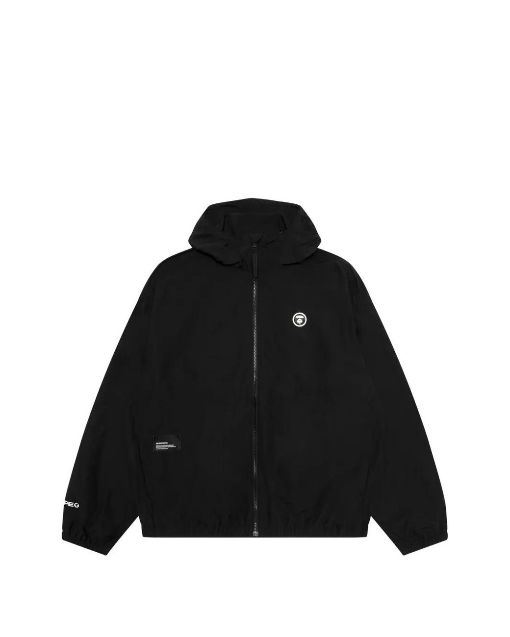 Aape By A Bathing Ape Black Logo Hooded Jacket for men