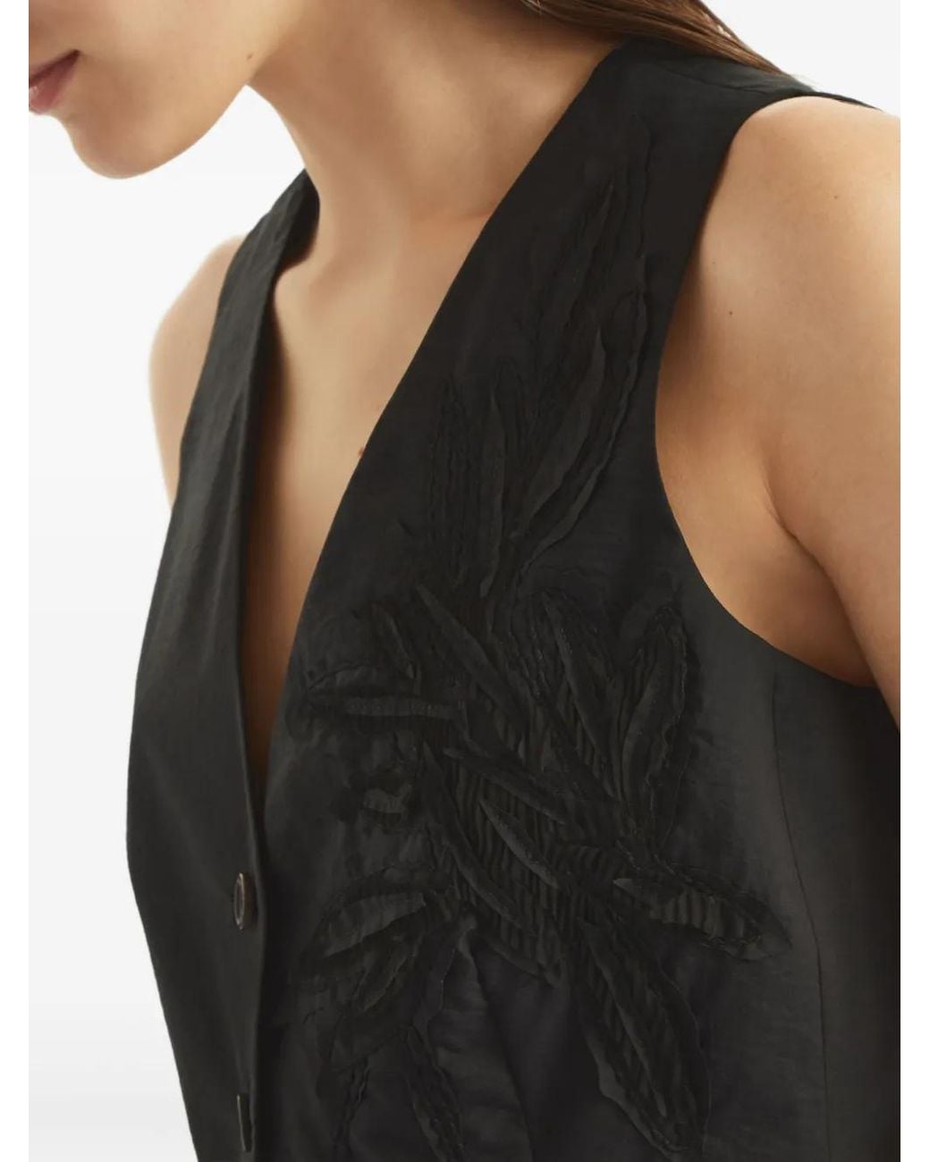 Brunello Cucinelli Black Cotton Vest