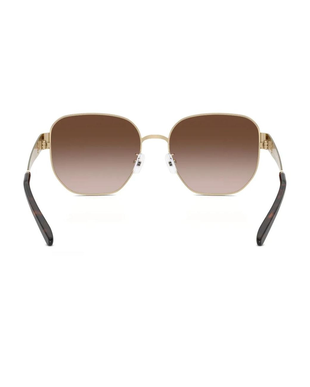Tory Burch Brown Tortoiseshell Round-Frame Sunglasses
