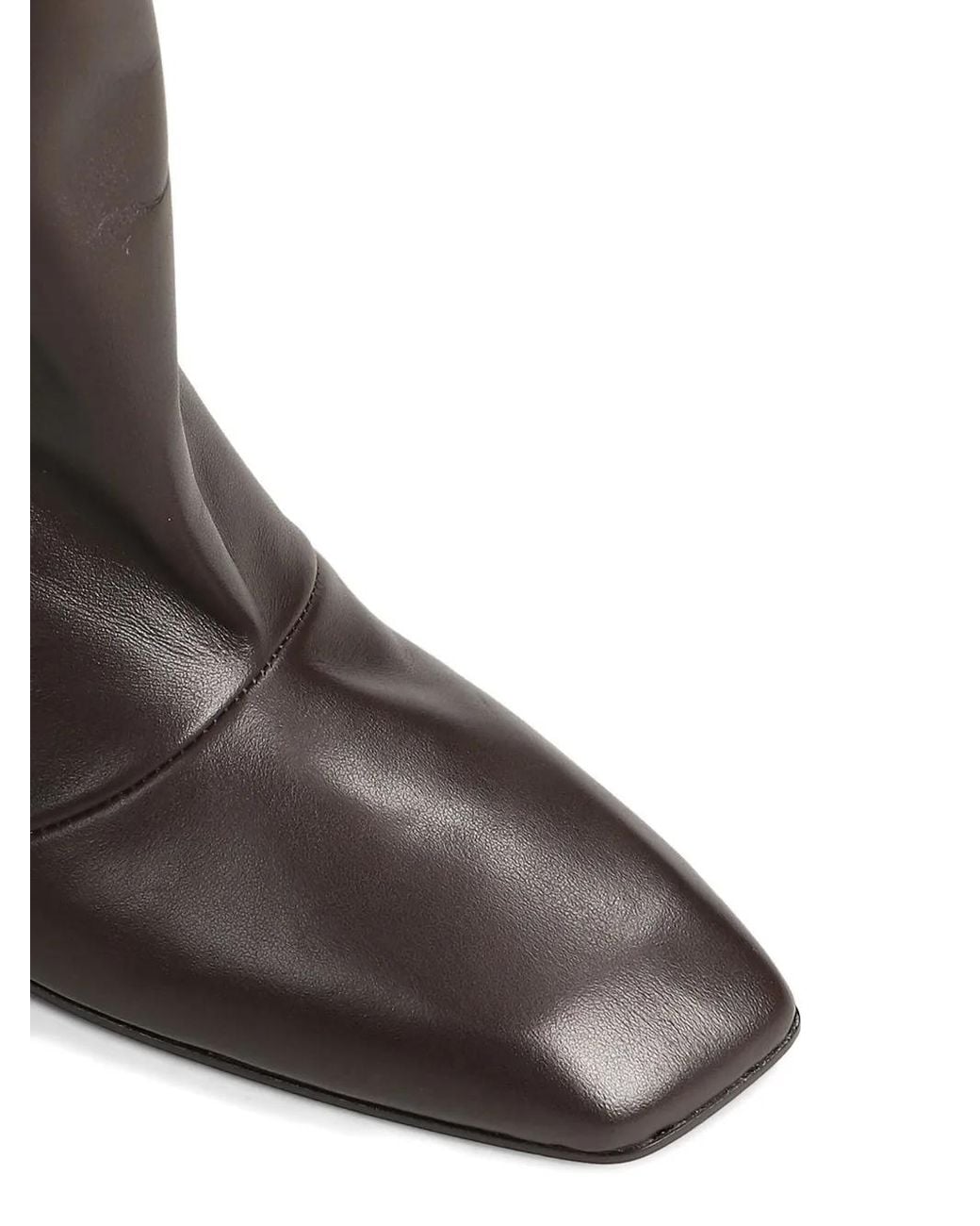 Vicini Gray Square-Toe Boots