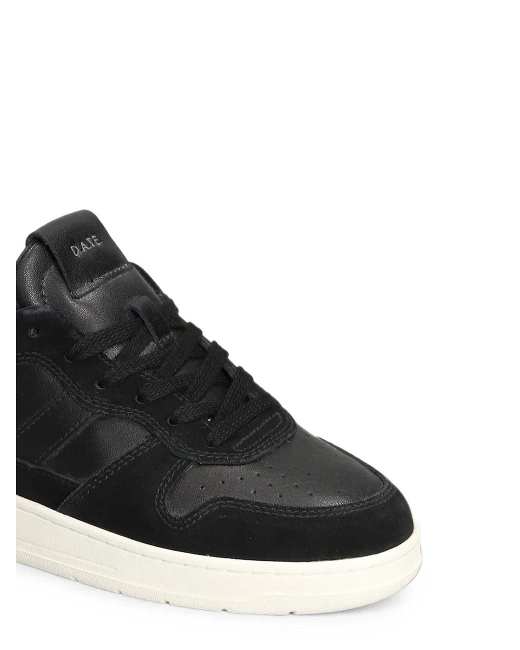 Date Black Court 2.0 Perforated Panelled Sneakers for men