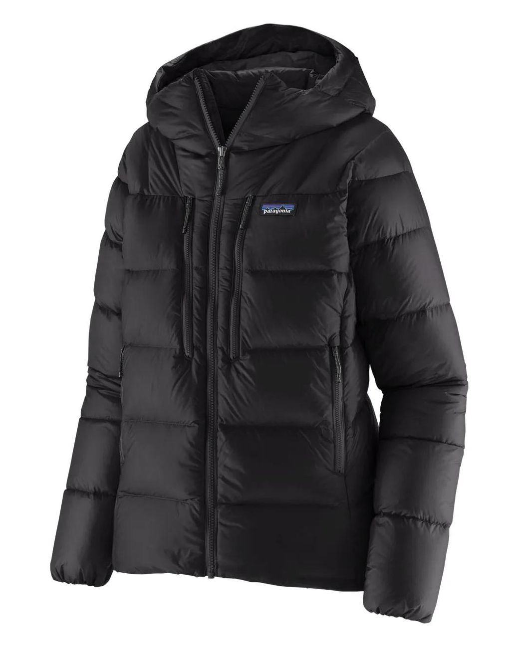 Patagonia Black X Fitz Roy Down Hooded Zip Jacket