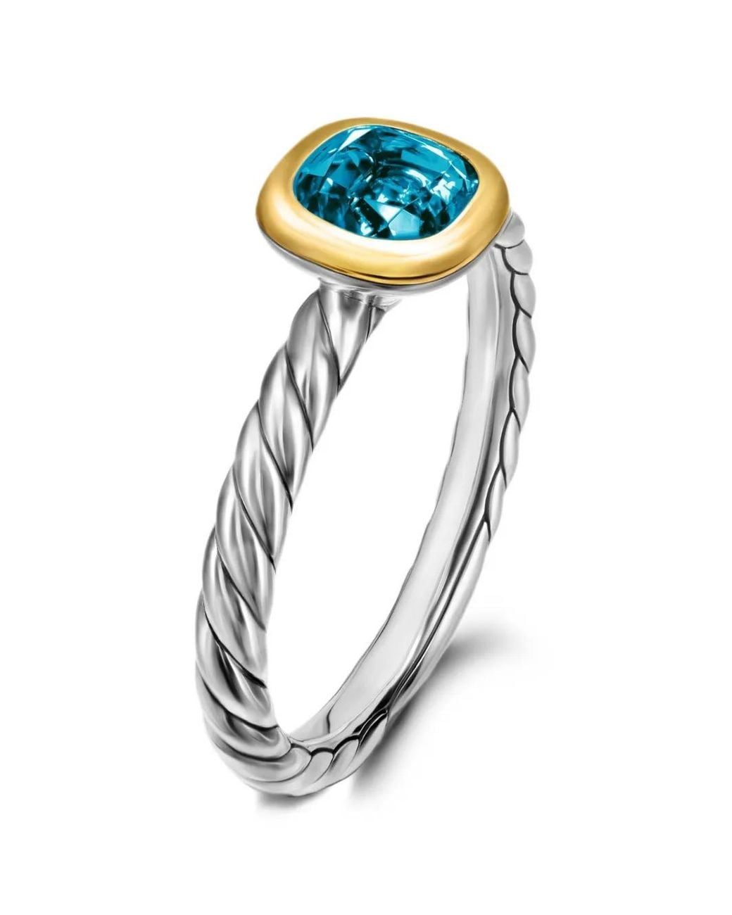 David Yurman Blue Mercer Topaz Ring