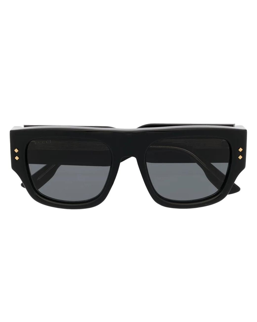 Gucci Black Square-Frame Sunglasses