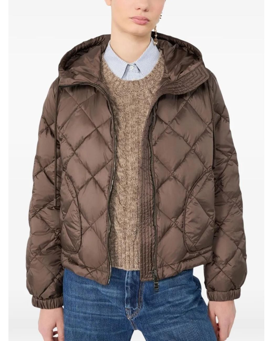 Weekend by Maxmara Brown Padded Jacket