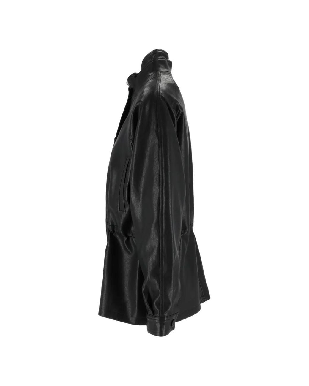 ELEH Black Double-Breasted Oversized Jacket