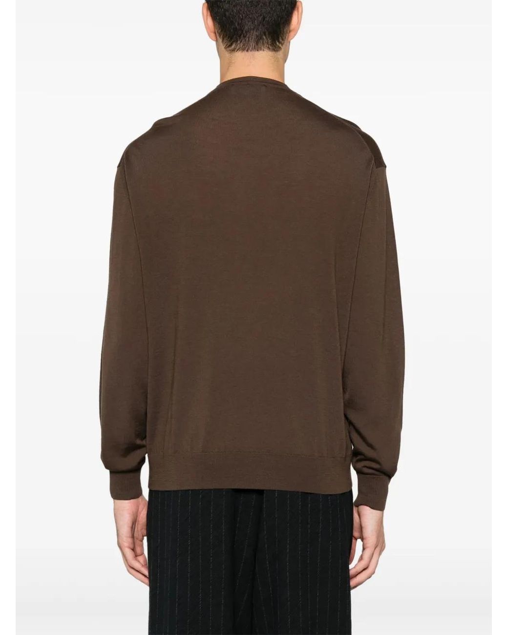 D4.0 Wollen Sweater in het Brown voor heren